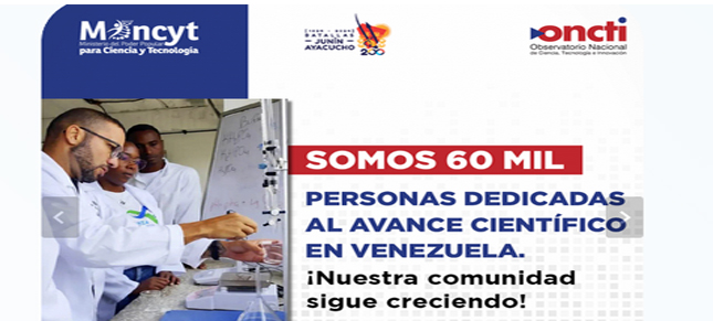 ONCTI Registro Nacional de Investigadoras e Investigadores <a href='https://www.oncti.gob.ve/'